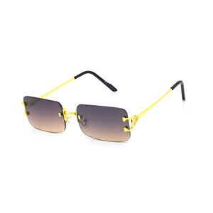 Men Sunglasses Brown Tea‎ Lens Hip Hop Street Fashion Retro Vintage Lentes Gafas